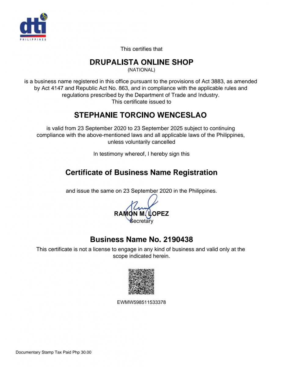 drupalista.net dti certificate
